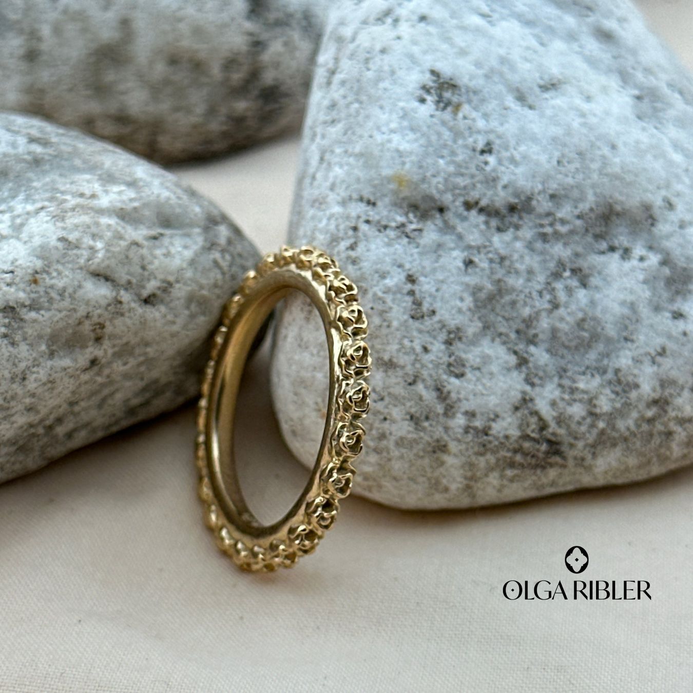 Olga Ribler Bagues: Silber Ring 925 mit Rosenmuster Grösse 58 – Neuf (Voir description) à Luzern par Schmuckoutlet 3