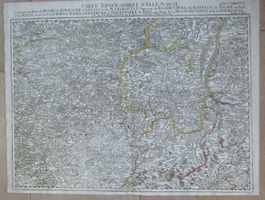 Nordwestschweiz Basel Landkarte  von Jäger 1775