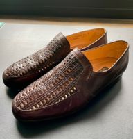 Bally Herren Woven Moccasins