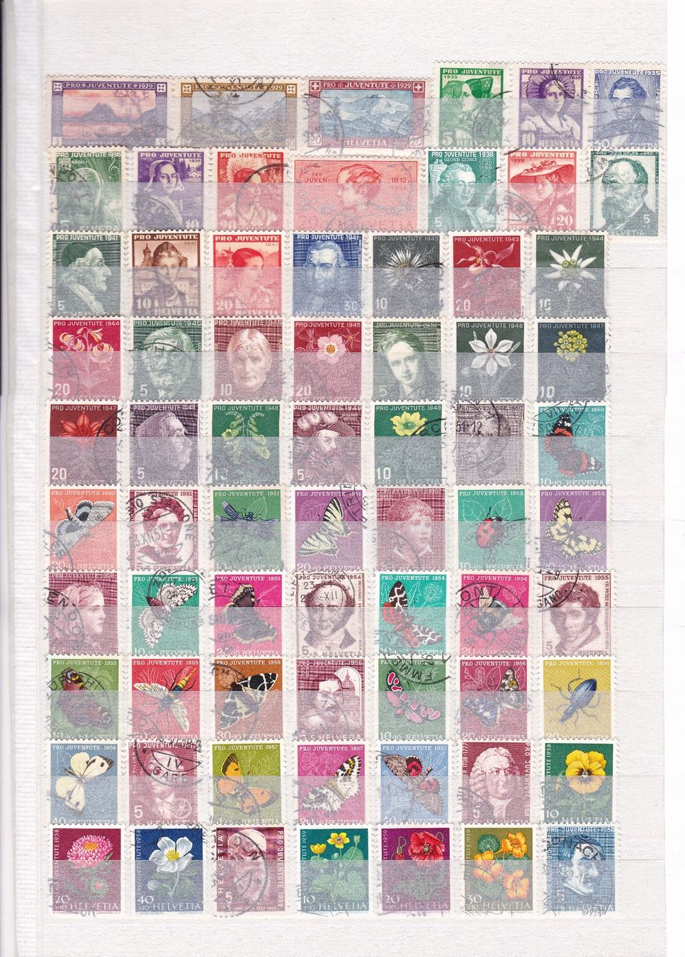 Tous les timbres: PRO JUVENTUTE  Sammlung – D'occasion à Gretzenbach par Sikim