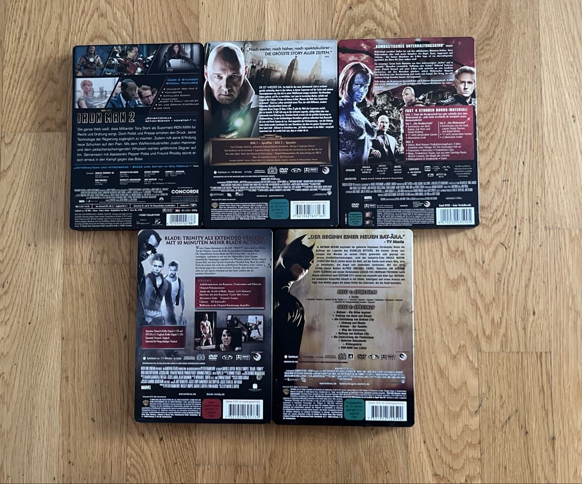Tous les DVDs: 5x Superhelden Sci-Fi DVD Steelbook/Special Edition Set – Neuf (Voir description) à St. Gallen par Starlord77 2