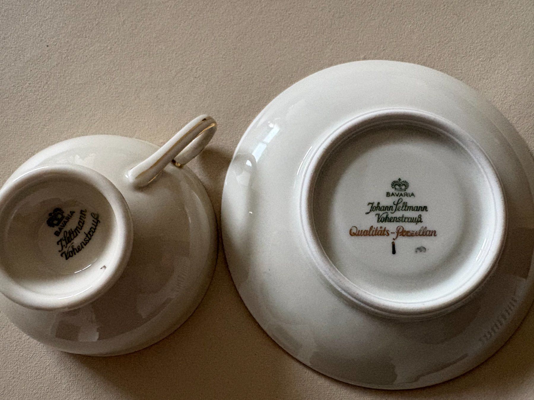 Seltmann Tazze: Johan Seltmann Vohenstrauss Tasse mit Unterteller – Usato da Klingnau venduto da hern01 2