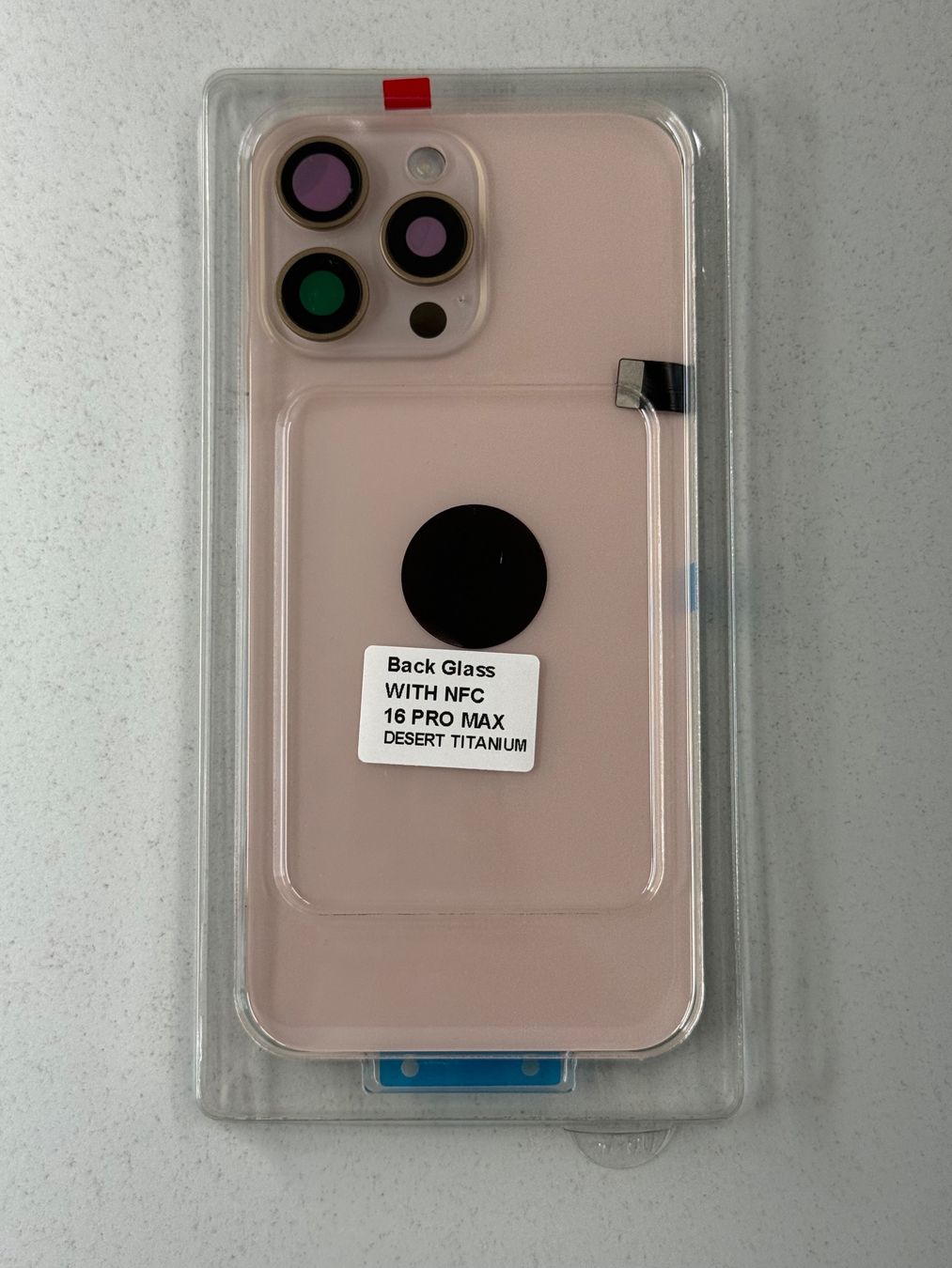 Apple Handys / Smartphones: Vitre Arrière pour iPhone 16 Pro Max avec NFC | Flash – Neu und originalverpackt aus Zug von ElPhone 2