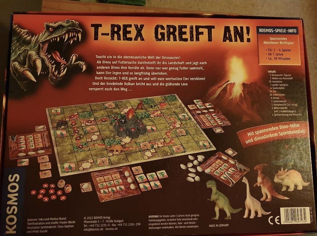Kosmos Giochi: Dinosaurier Brettspiel T Rex greift an – Usato da Büttikon AG venduto da jd.grobler 1