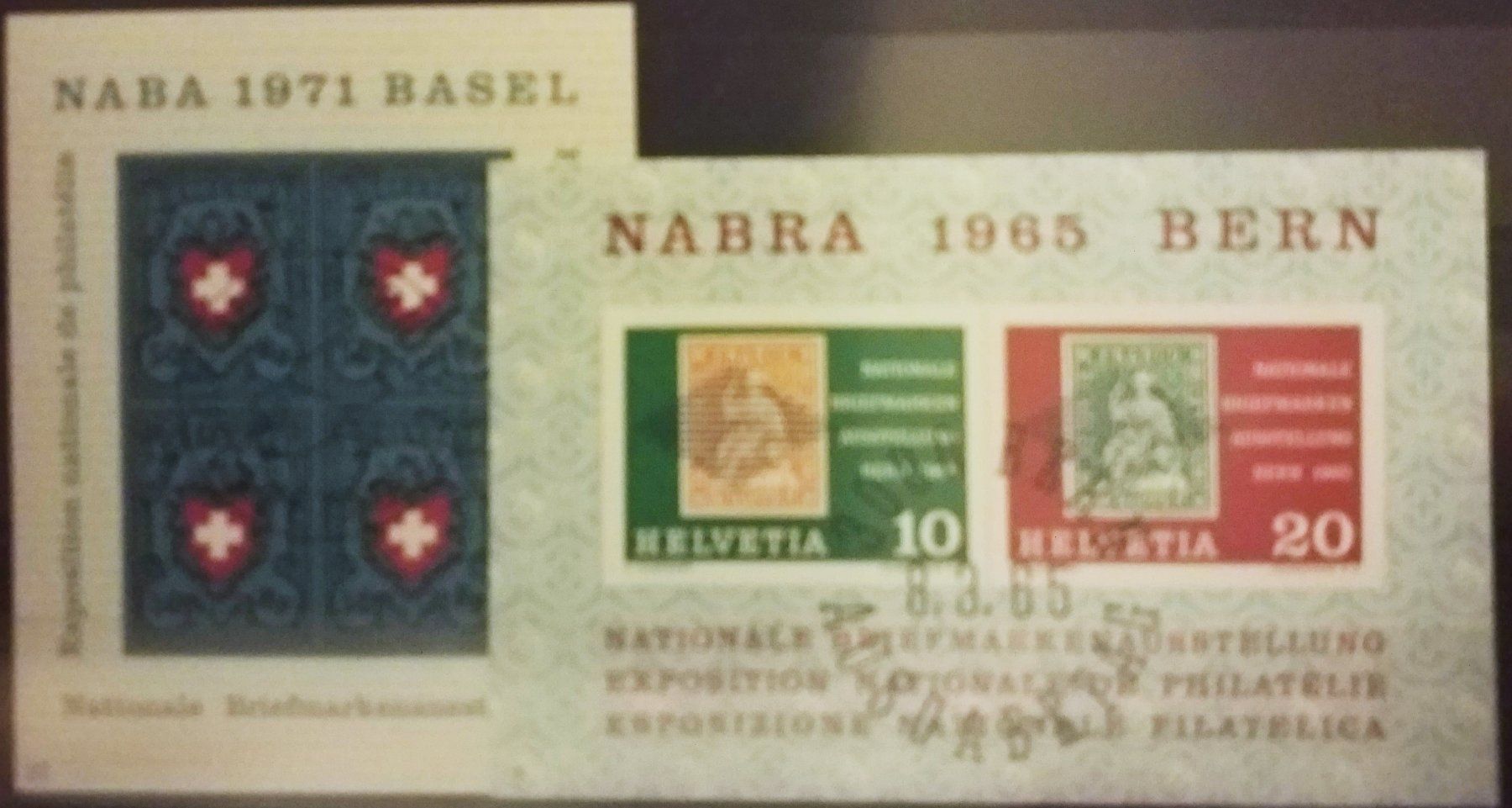 Alle Briefmarken: 730) 2 Sonderblocks ET – Gebraucht aus Baden von Eggi