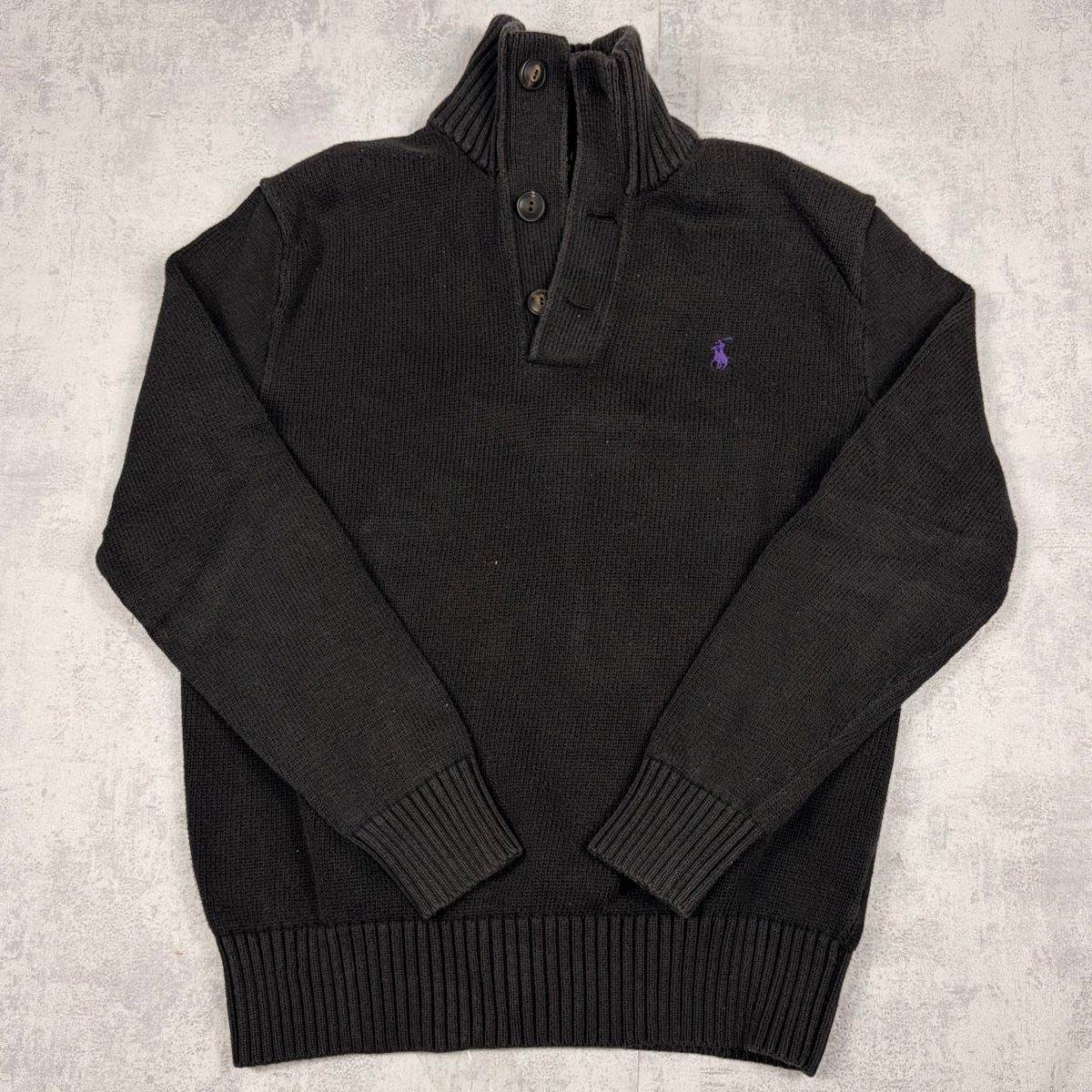 Ralph Lauren Maglioni & Felpe: Pull en Maille Noire Polo Ralph Lauren - Taille XS – Usato da Neuchâtel venduto da aliceguins