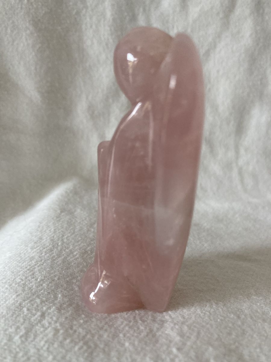 Statuette: Rosenquarz Engel, Geschenkidee mit Box – Nuovo e nell'imballaggio originale da Sornard - Nendaz venduto da Mapere 1
