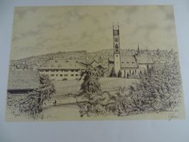 KÜSNACHT, LITHOGRAPHIE 1942