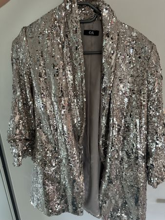 Glitzer-Sakko Silvester Party Gr. 34/36 C&A