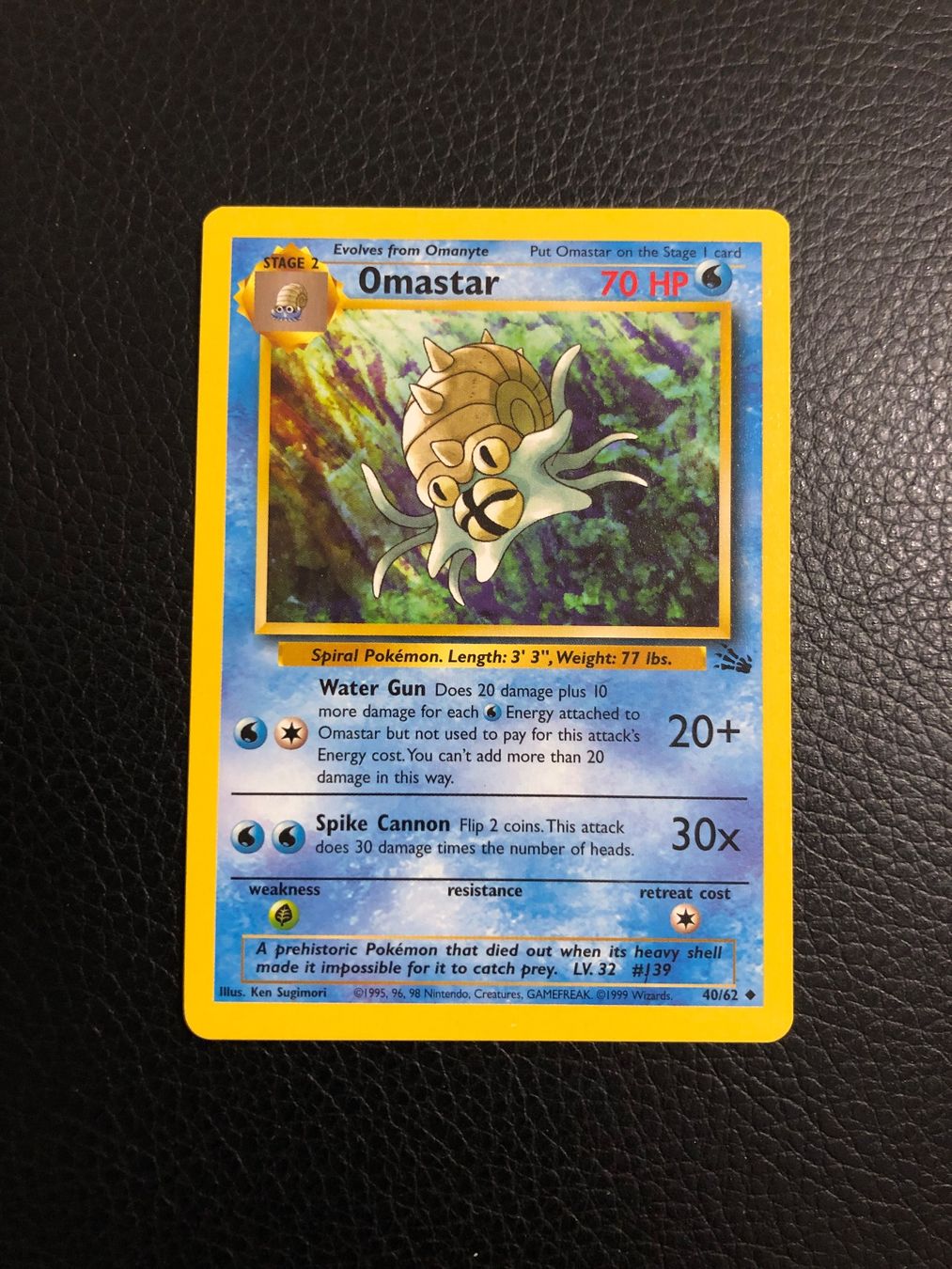 Pokémon Carte collezionabili: Fossil Omastar 40/62 Ab 1 – Usato da Paradiso venduto da Pkmn10