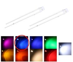 Rechteck-LED 2x5x7mm klar/blau, 10 Stück