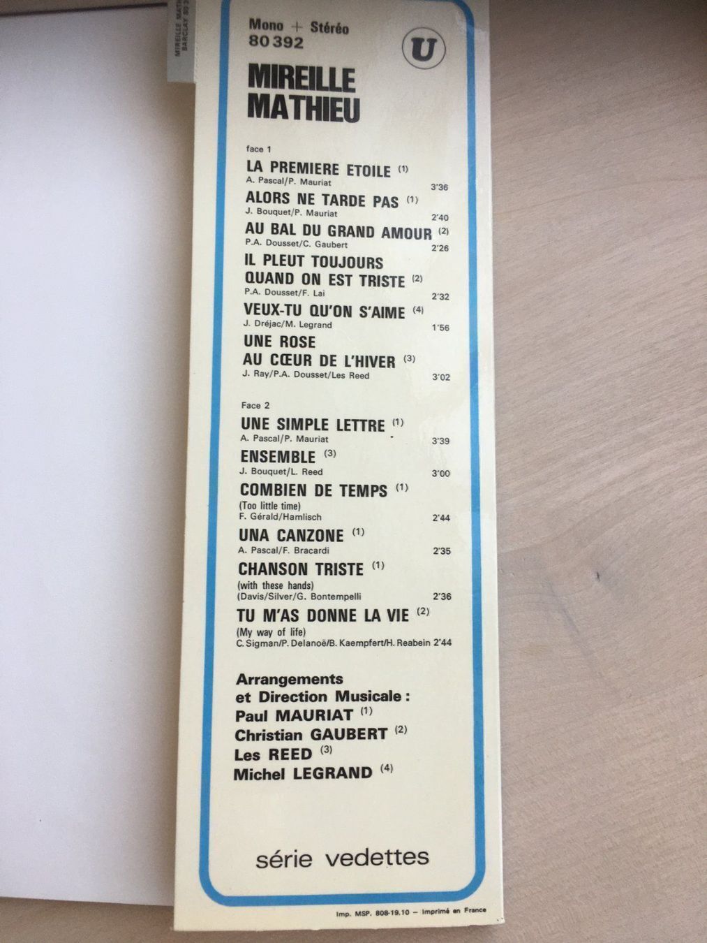 Dischi in vinile: Mireille Mathieu - La première étoile – Usato da Uetendorf venduto da Florabella01 1