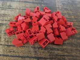 lego 3660 lot de 50 pièces Red Slope, Inverted 45 2 x 2