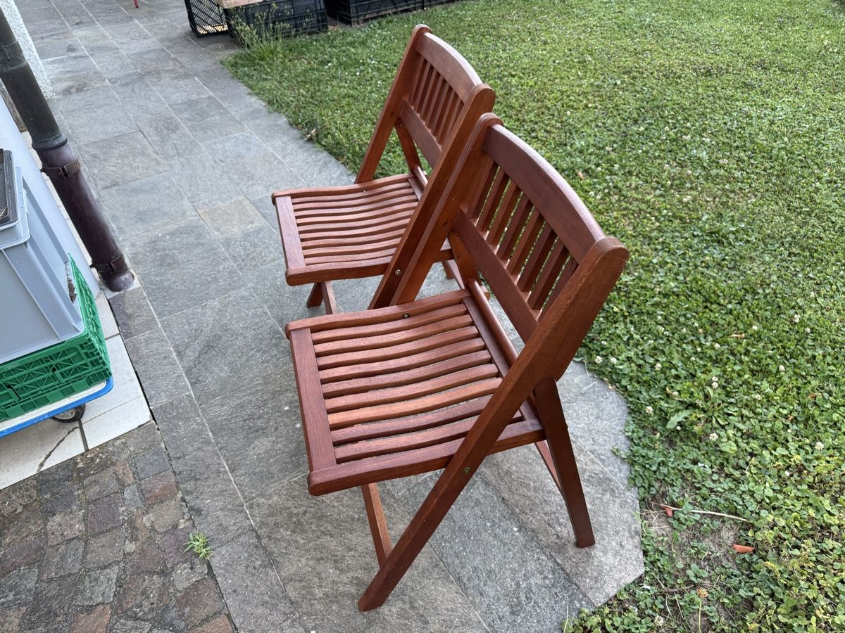 Sedie: 2 Garten Klappstühle – Usato da Lenzburg venduto da Meister_k 2