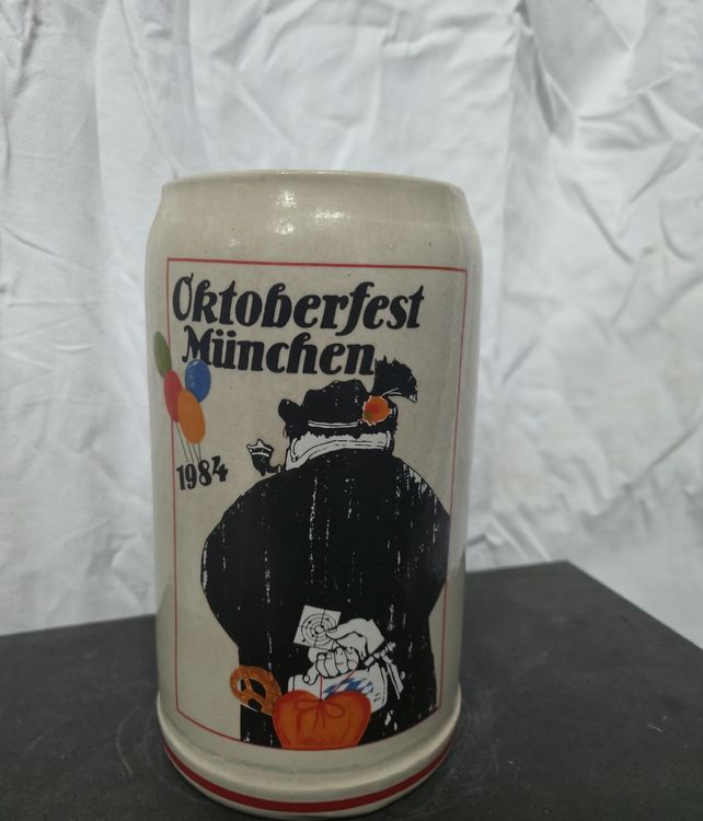 Offizieller Oktoberfest Bierkrug 2025 - Limitierte Auflage Mit Zinn-Deckel, Handbemalt In Deutschland