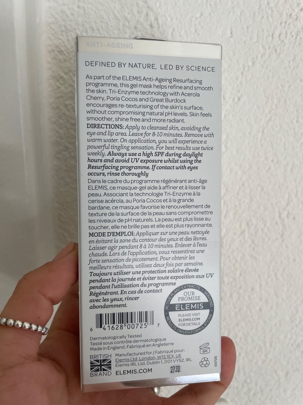 Elemis Cura del viso: ELEMIS DYNAMIC RESURFACING GEL MASK 50ml. Ladenpreis CHF90.. – Nuovo e nell'imballaggio originale da Zürich venduto da deruja 3