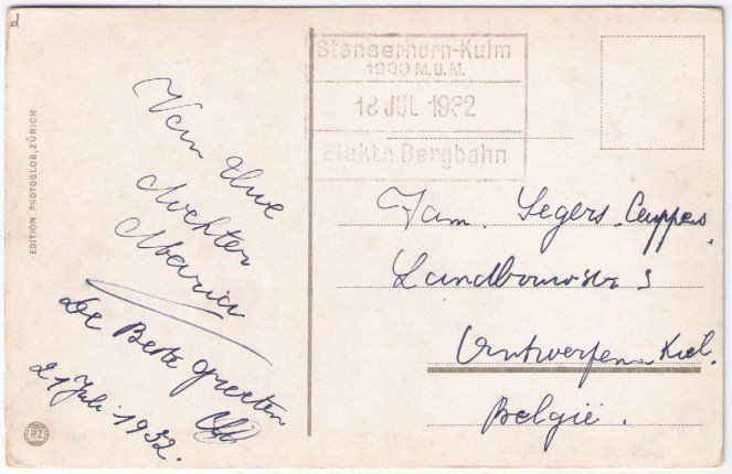 Cartes postales: Stanserhorn - Standseilbahn mit Hotel – D'occasion à Binningen par Mountainrider 1