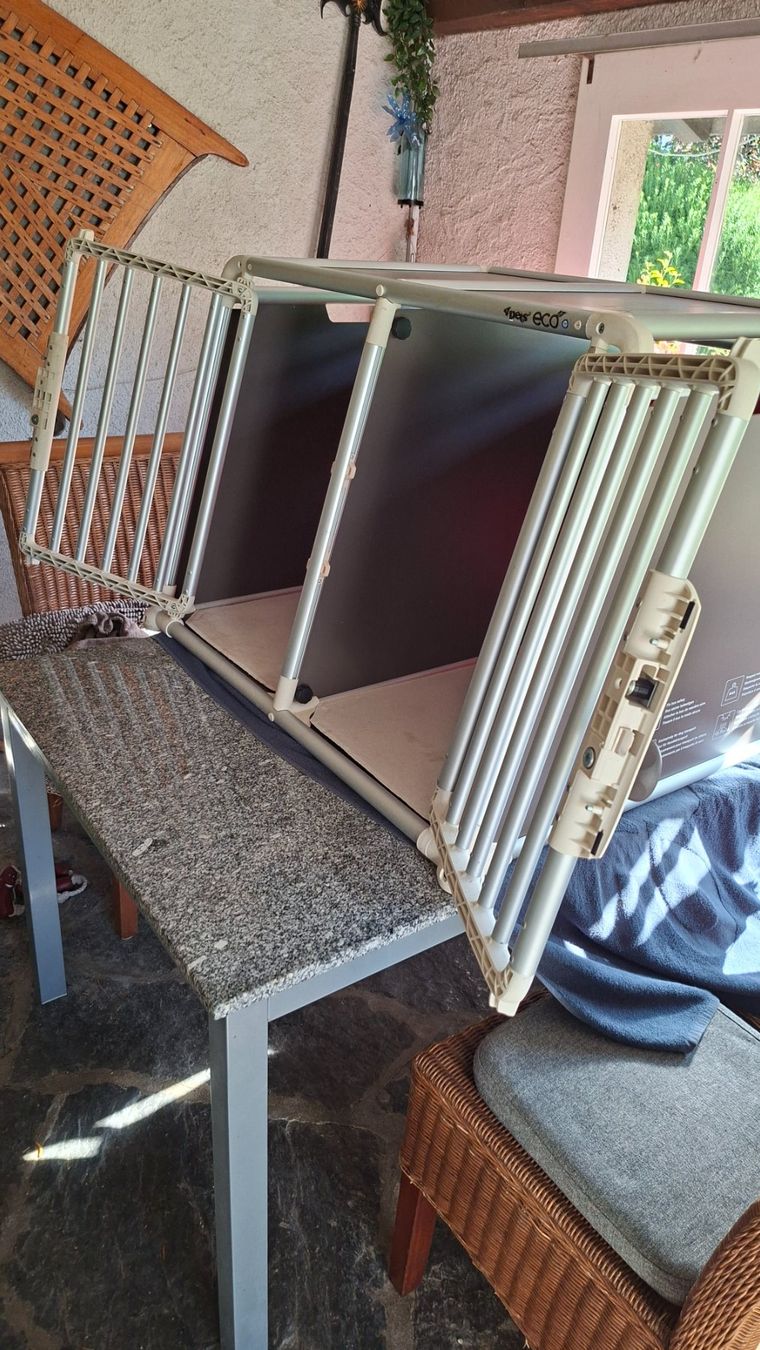 4pets Gabbie, trasporto & Sicurezza: Doppelhundebox – Usato da Matten b. Interl venduto da jasami4 1