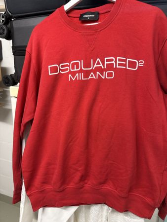 Dsquared2 Milano Herren-Sweatshirt, Gr. M, Rot - Top Zustand