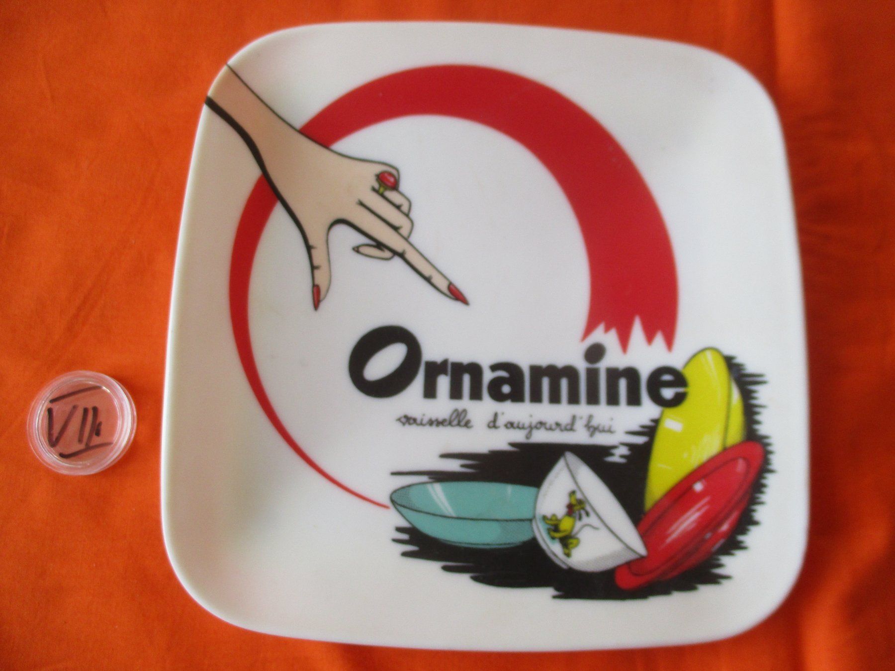 Ornamin Teller: Ornamin Zahlteller – Gebraucht aus Birsfelden von alles-muss-raus