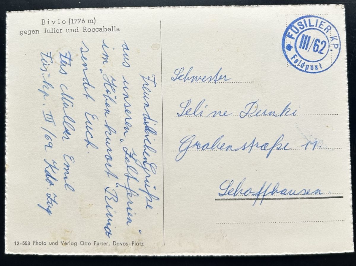 Cartoline postali: AK Bivio  – Usato da Horw venduto da Tellbub 1