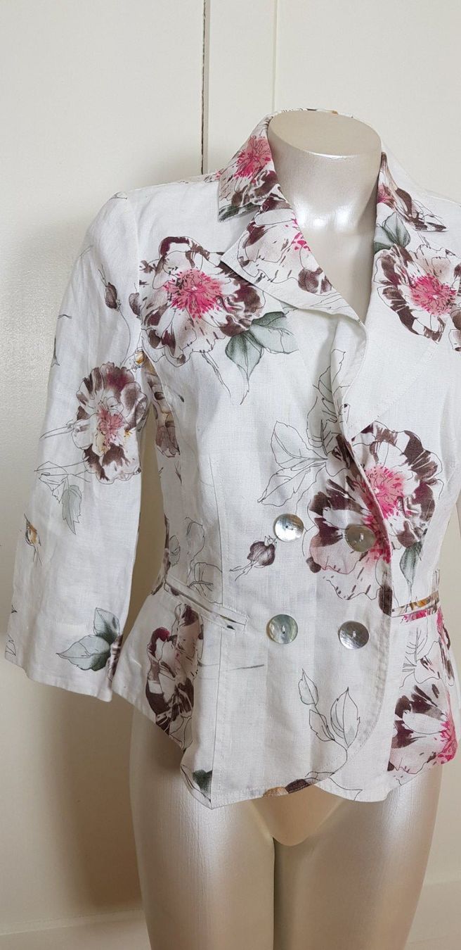 Peter Hahn Jacken: Blazer, Peter Hahn, Leinen, Gr. 38 40 – Gebraucht aus Uster von Astral 1