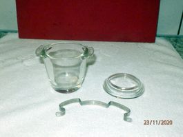 Einmachglas, Pyrex,  Metall - Spannbügel