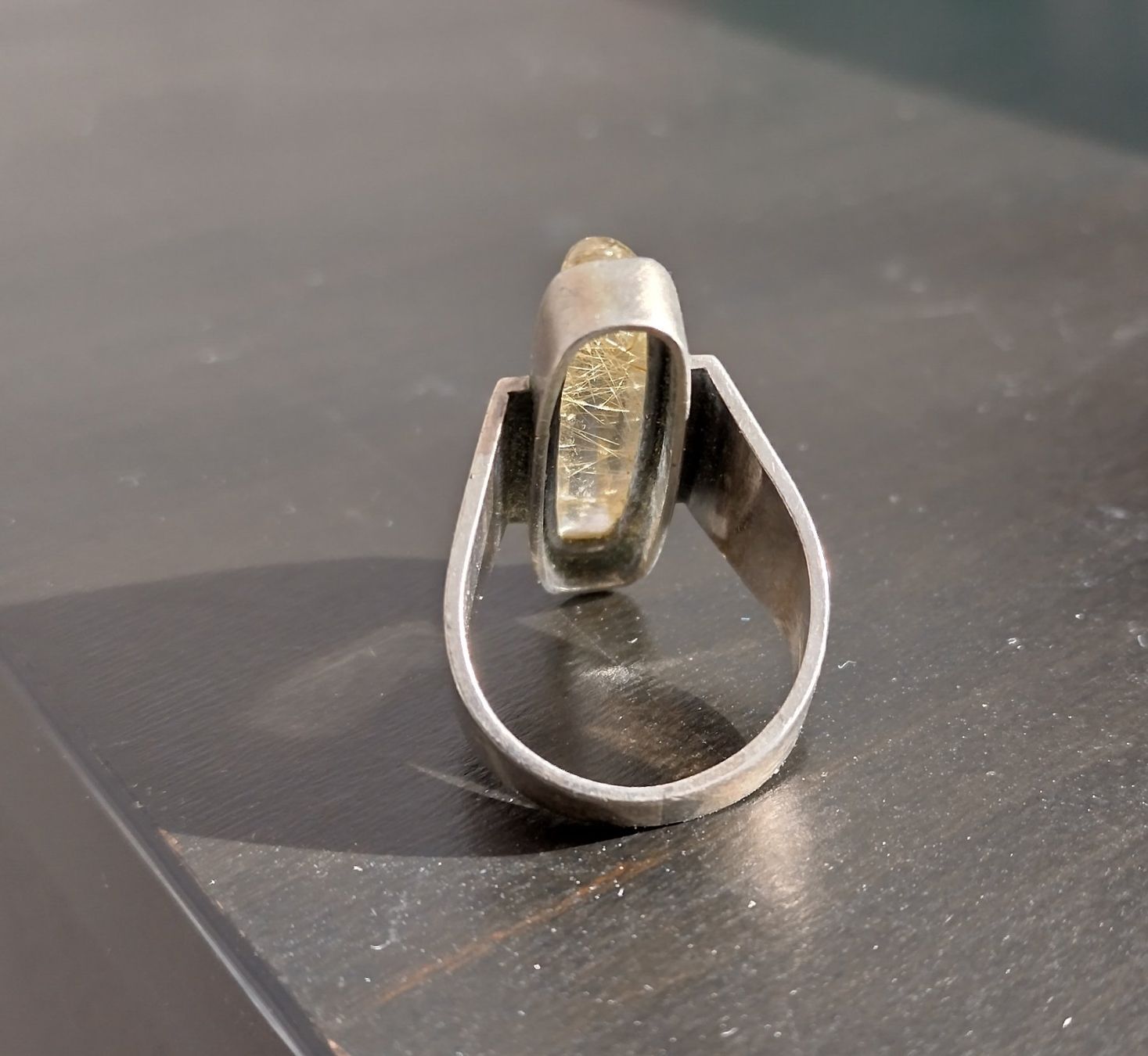 Anelli: RUTILQUARZ "ENGELSHAAR" RING  800 925 SILBER – Usato da Romanshorn venduto da Glitzer-Paradies 4
