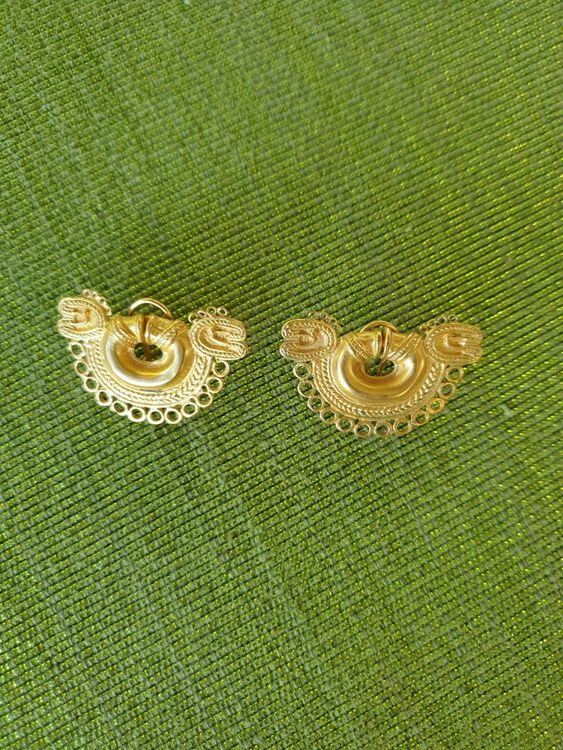 Boucles D'oreilles Vintage Signées Véronique Cheranich - Haute Couture XXème Siècle - Occasion