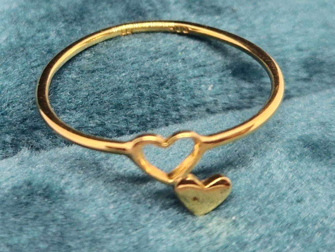 Anelli: Goldiger Herz-Ring, Grösse 52, perfektes Geschenk! – Usato da St. Gallen venduto da GIULESGG 3