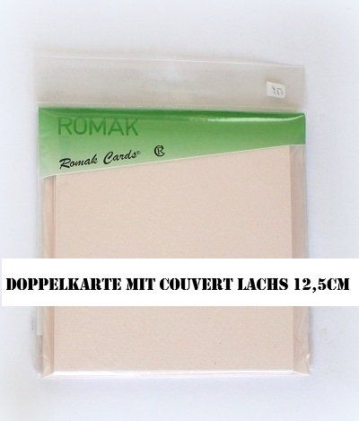 Kit bricolage: Doppelkarte mit Couvert lachs – Nuovo (secondo la descrizione) da Schlatt TG venduto da glueckwunschkarte.22