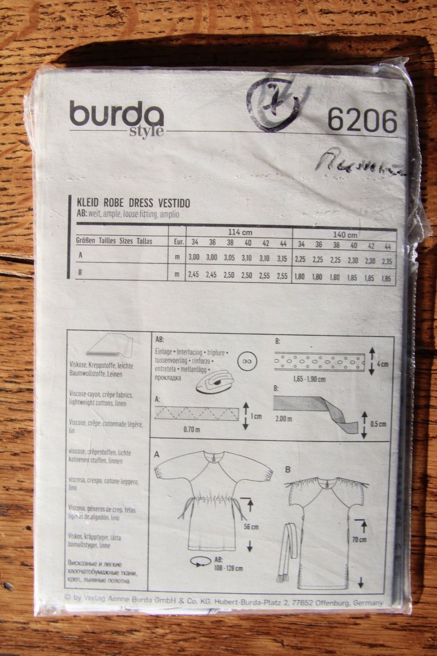 Cartamodelli: Burda easy Kleid – Nuovo (secondo la descrizione) da Meiringen venduto da Dunkel1 1