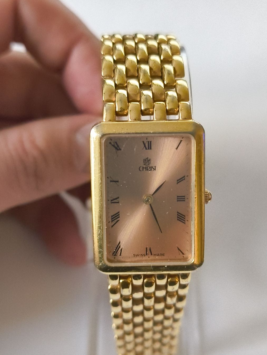 Christ Orologi: Christ Damenuhr, Goldfarben – Usato da Zürich venduto da Montres_P