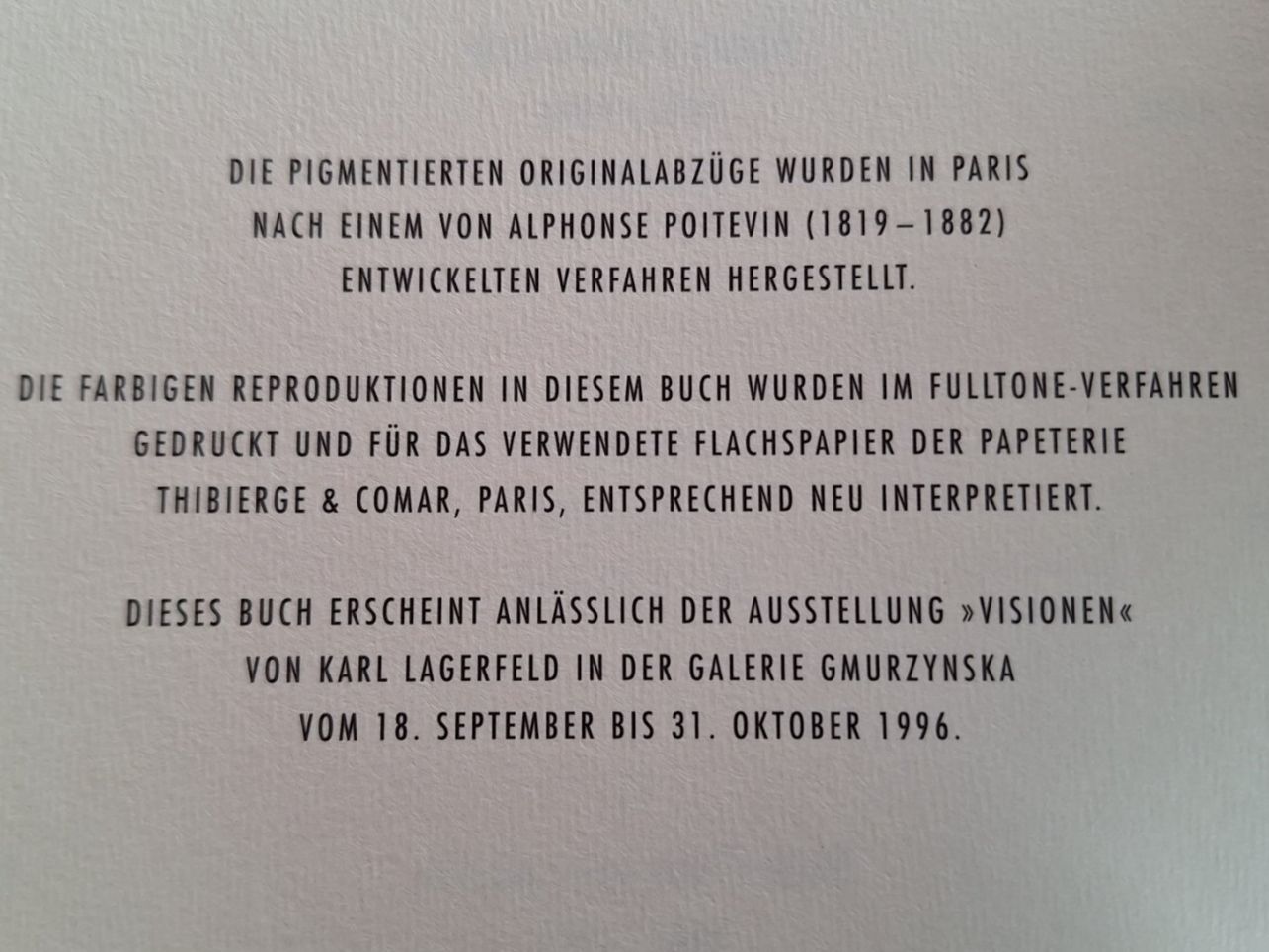 Libri: KARL LAGERFELD - VISIONEN 1996 – Nuovo (secondo la descrizione) da Huttwil venduto da Kunterbuntli 4