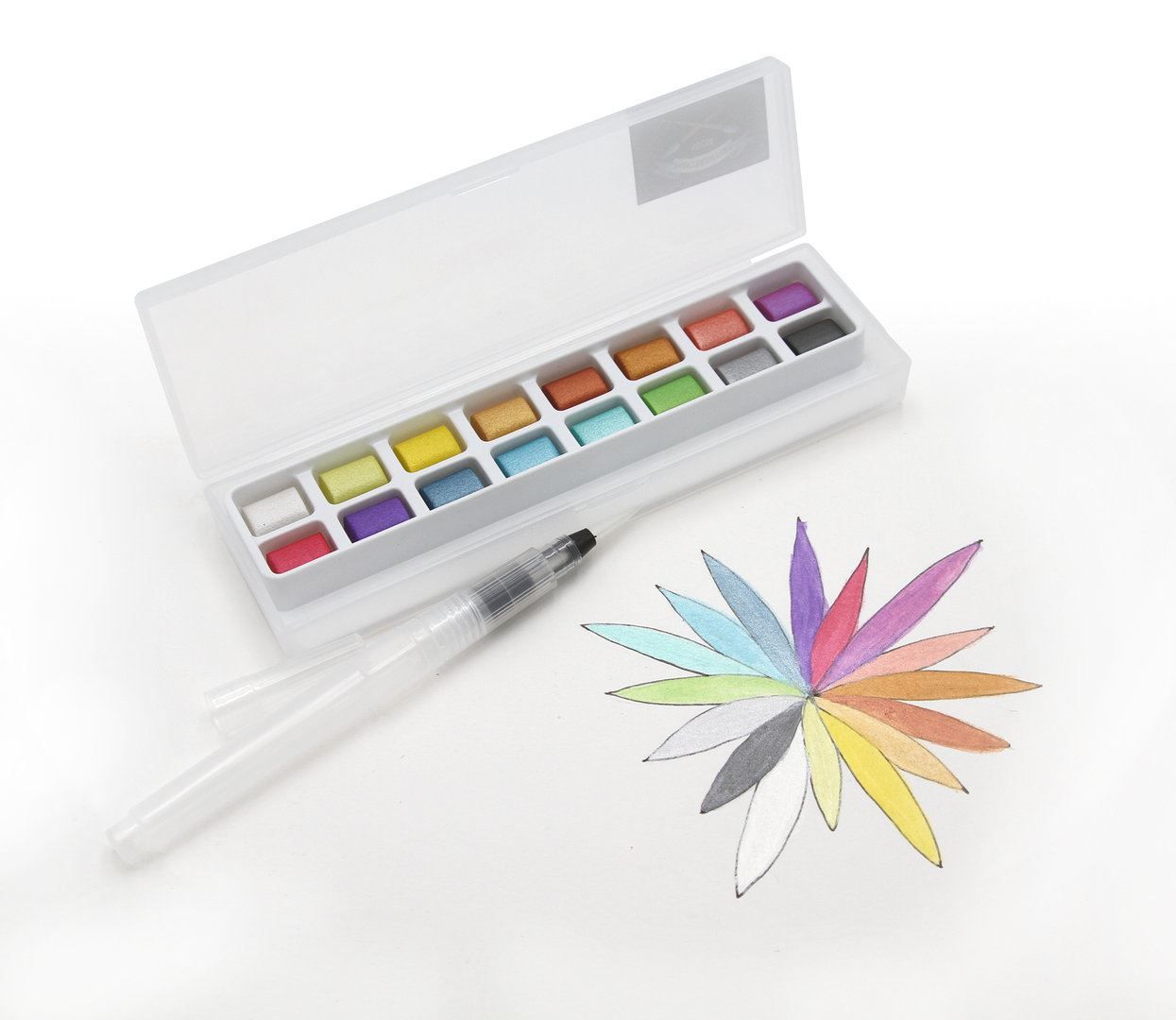 Colori: Aquarellkasten Metallic 16er – Nuovo e nell'imballaggio originale da Escholzmatt venduto da crazyteam