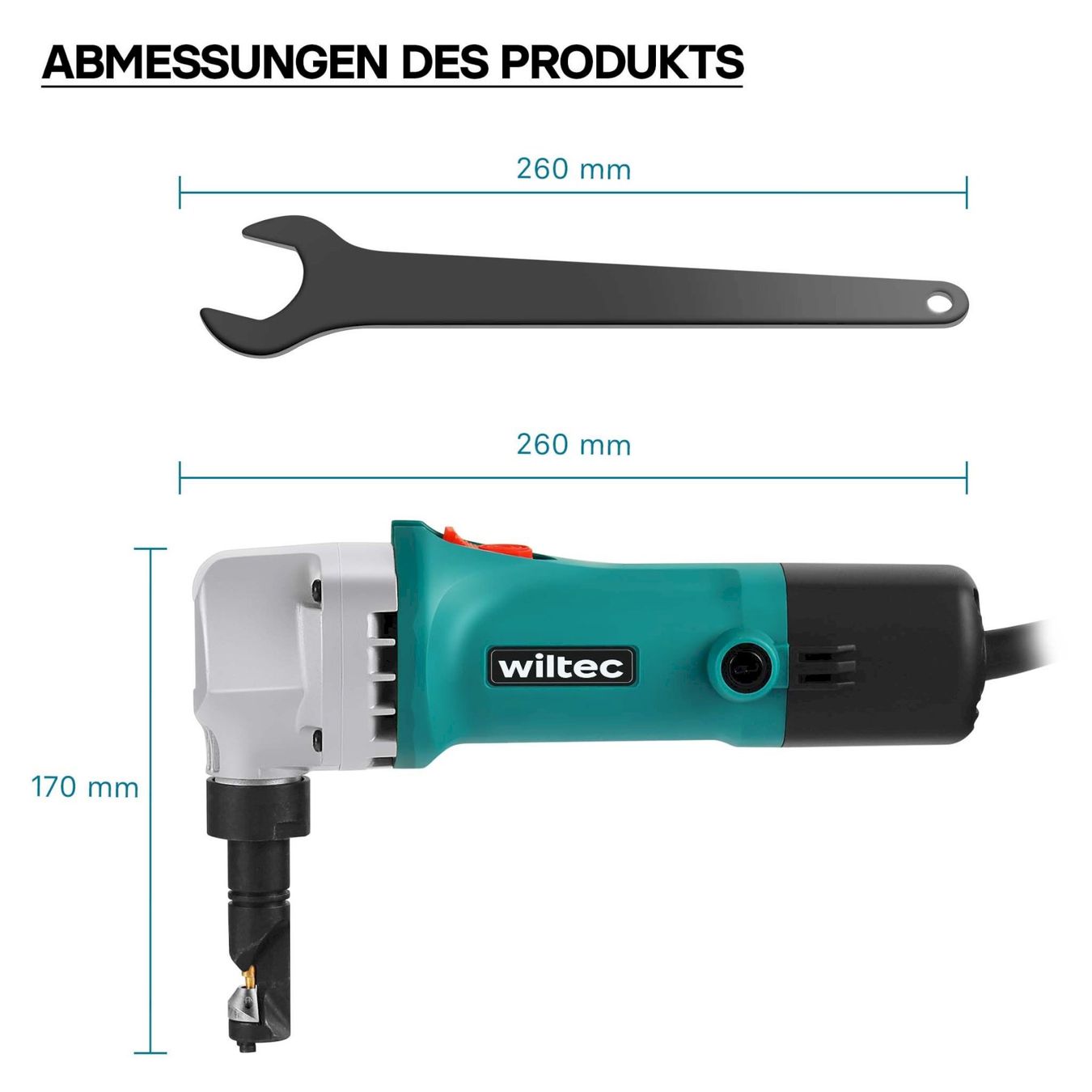 Tutti gli attrezzi: WilTec Blechnibbler 500W Blechknabber – Nuovo e nell'imballaggio originale da Bottighofen venduto da zaap 7