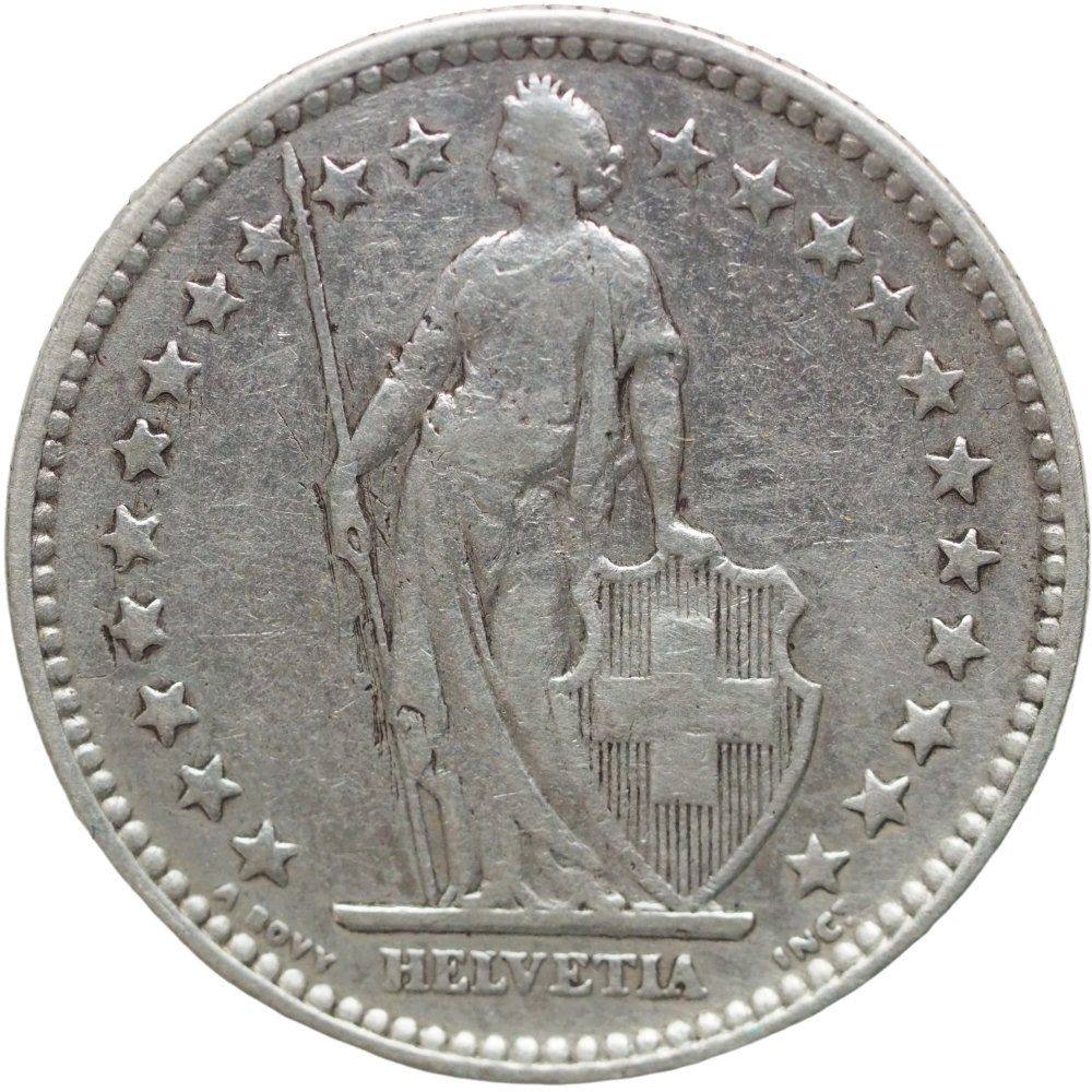 Alle Münzen: Schweiz 2 Franken 1901 – Gebraucht aus Liestal von fibonaccis 1