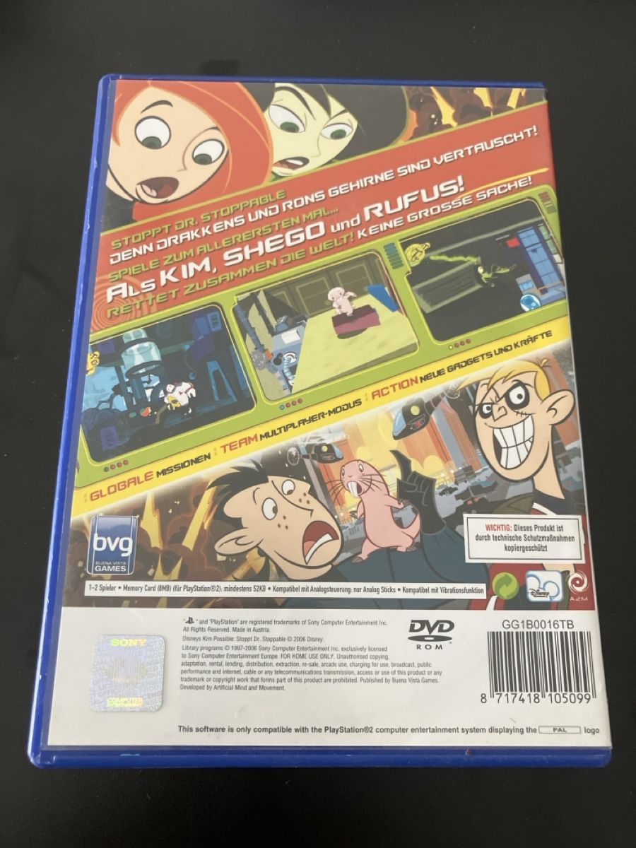 Sony Giochi: PS2 Spiel Kim Possible, Stoppt Dr. Stoppable – Usato da Unterstammheim venduto da dbo_5dgb 3