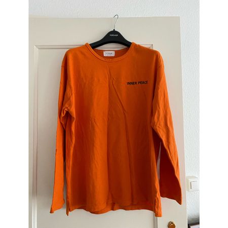 Oranges long sleve Oberteil mit Aufschrift, one size