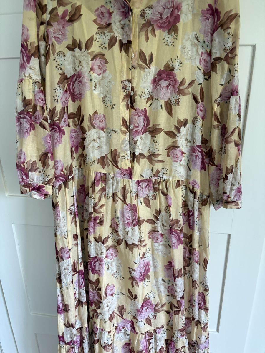 Kleider: Kleid Blumenprint Baumwolle Seide – Gebraucht aus Winterthur von gre_7nbw 1
