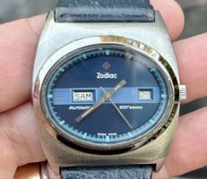 Zodiac SST3600 Automatik Herren Armbanduhr dunkelblau guter 