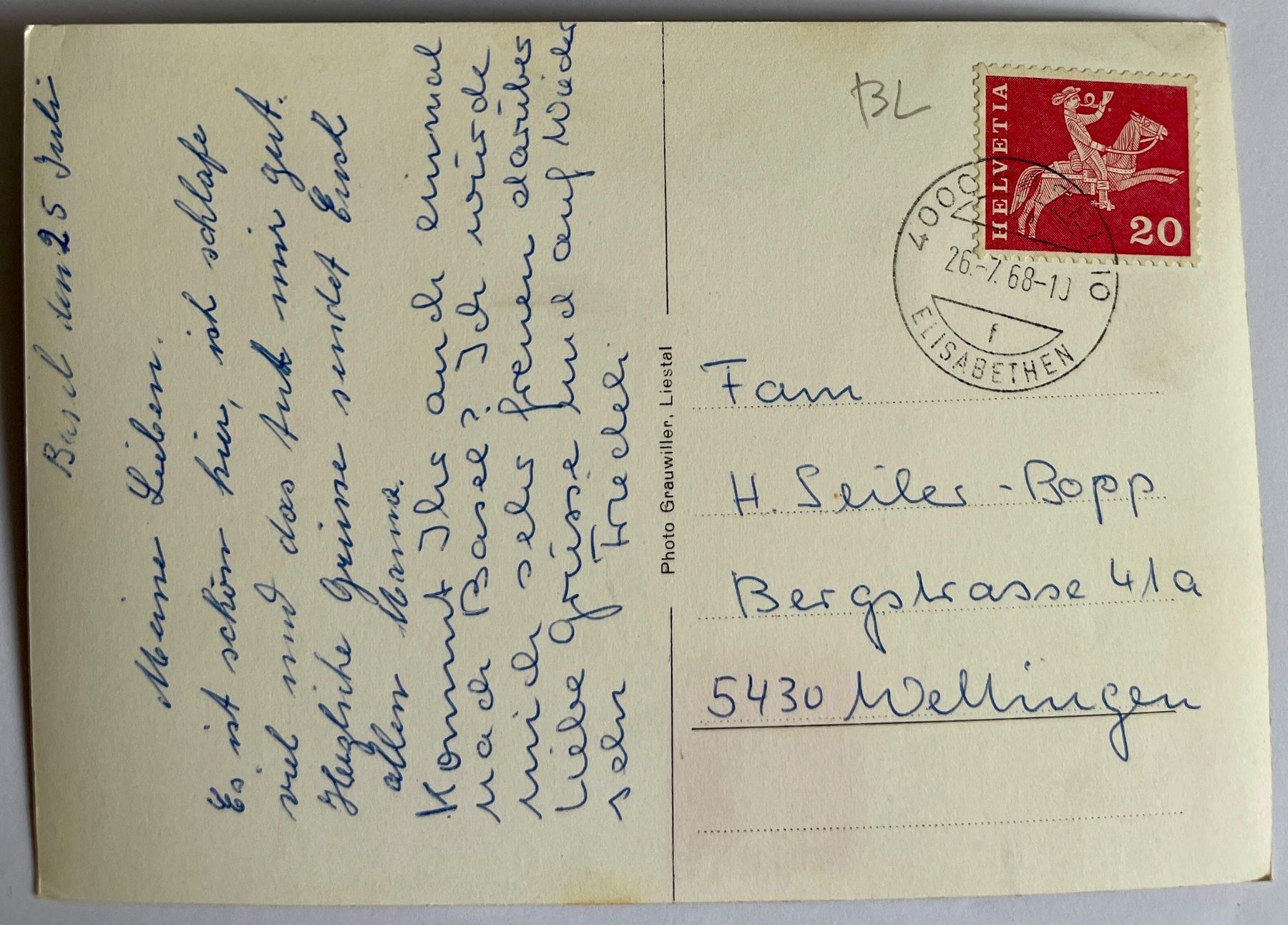 Cartoline postali: BASEL - Strasse animée, Das Münster 1968 – Usato da Lutry venduto da Ediego 2