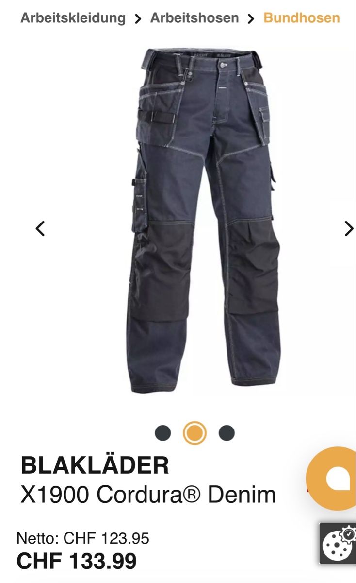 Jeans: Arbeitsjeans Cargo Gr M – Neu (gemäss Beschreibung) aus Horn von aCtutoNR 4