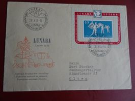 29.IX.51. FDC LUNABA LUZERN; AUSSTELLUNG