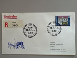 Jubiläums Briefmarken-Ausstellung Chur 1963