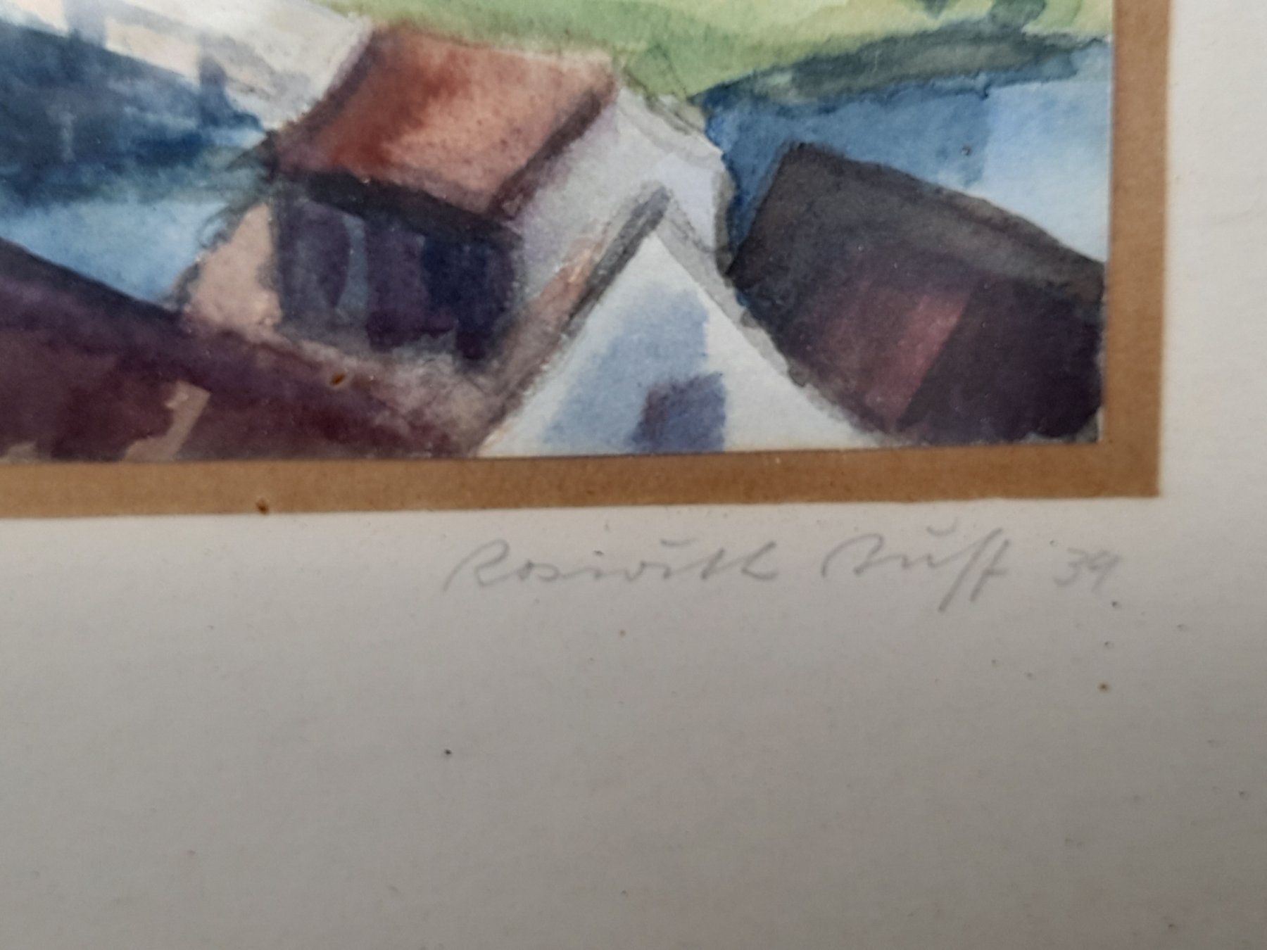Dipinti: Aquarell " Am alten Rhein " – Usato da Thun venduto da Treff.....e 1