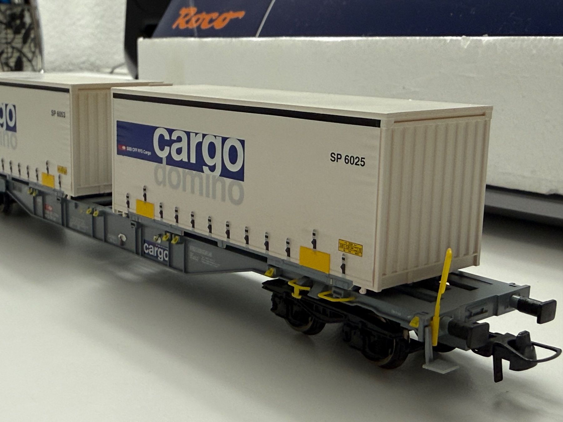 Roco 66620 SBB Containertragwagen Sgnss SBB-Cargo / DC HO (Gebraucht ...