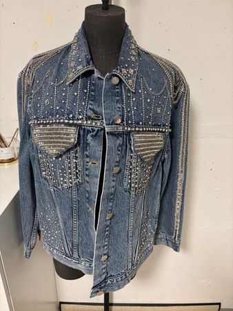 Jeansjacke AO.LA Alice + Olivia Strass Grösse S