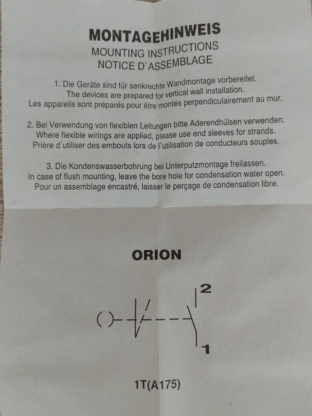 Lucchetti: Orion Schlüsseltaster UPB1-1T – Nuovo (secondo la descrizione) da Strengelbach venduto da Phorensic_30 9