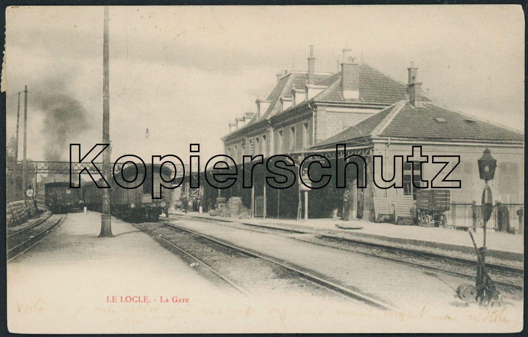Ansichtskarten: NE Le Locle - Bahnhof - Bahn – Gebraucht aus Schindellegi von leecollect